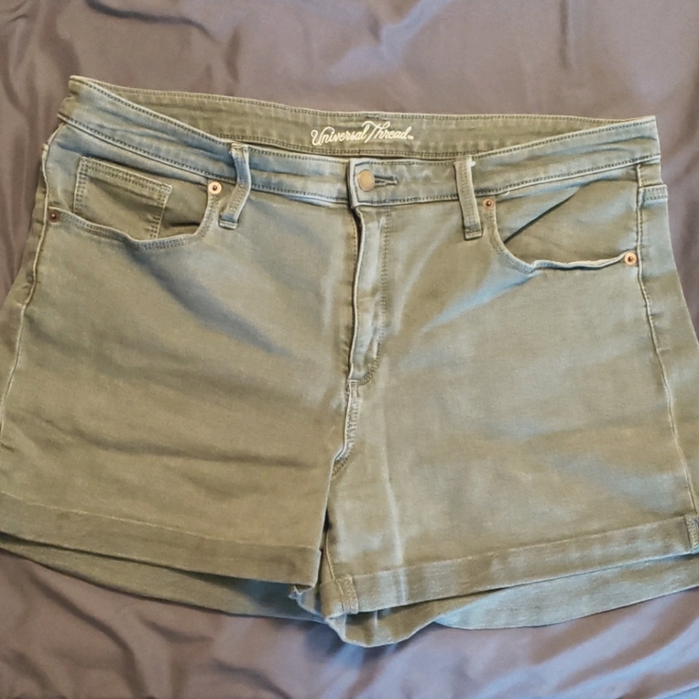 Olive green shorts